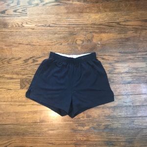 Black SOFFE cheer shorts, size girls XL